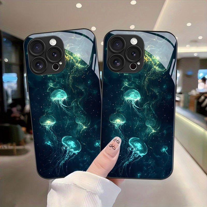 Deep Sea Fluorescent Jellyfish - Phone Cases For Iphone 16 review and price