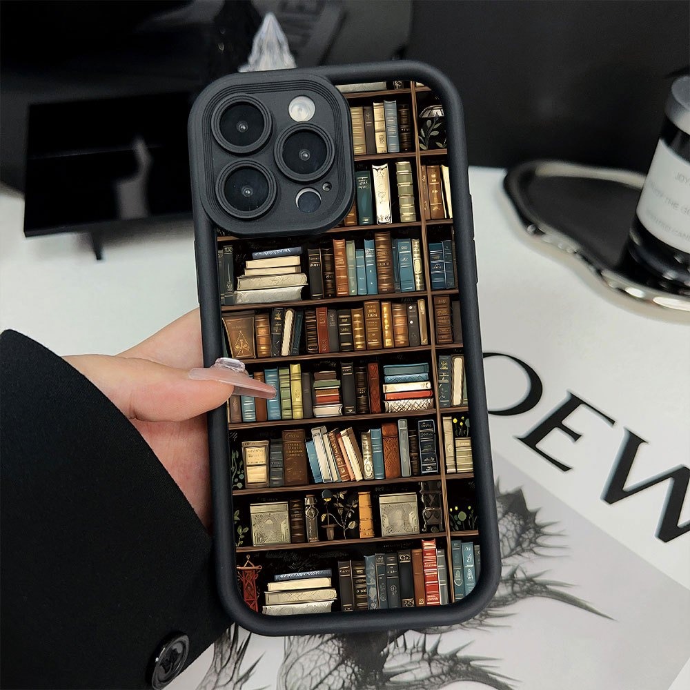 Book Shelf Creative Pattern Ph - Phone Cases Xr Iphone review and price