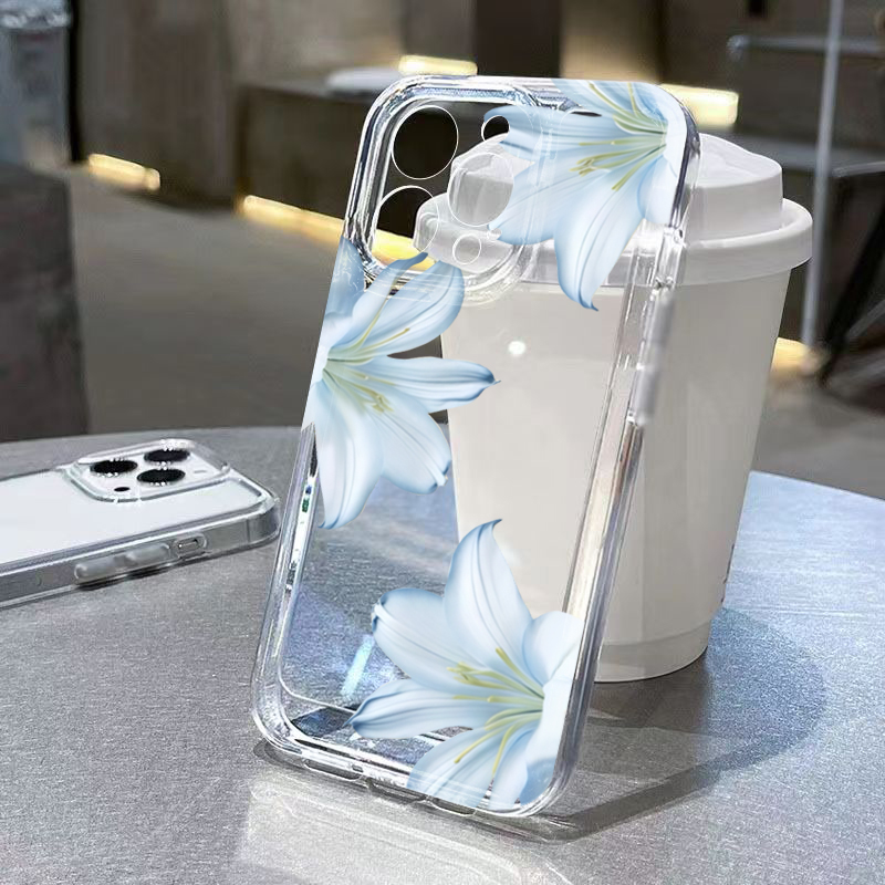Fashion Exquisite White Lily F - Phone Cases Iphone 13 review and price