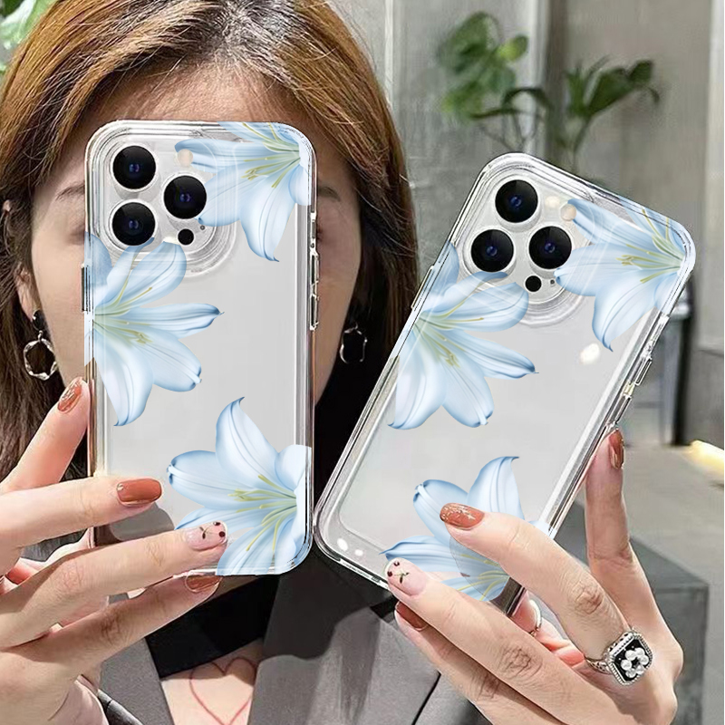 Fashion Exquisite White Lily F - Phone Cases Iphone 13 review and price