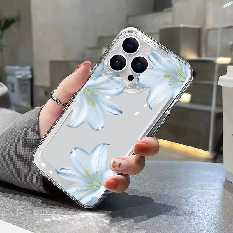 Fashion Exquisite White Lily F - Phone Cases Iphone 13 review and price