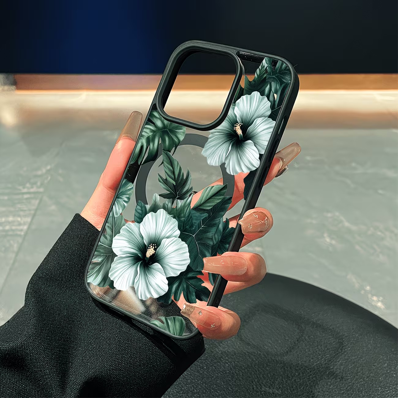 Green Floral Print Phone Case  - Phone Cases Xr Iphone review and price